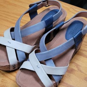 Bussola Formentera Crosstraps Wedge, platforms, 8.5 (not marked), hardly worn